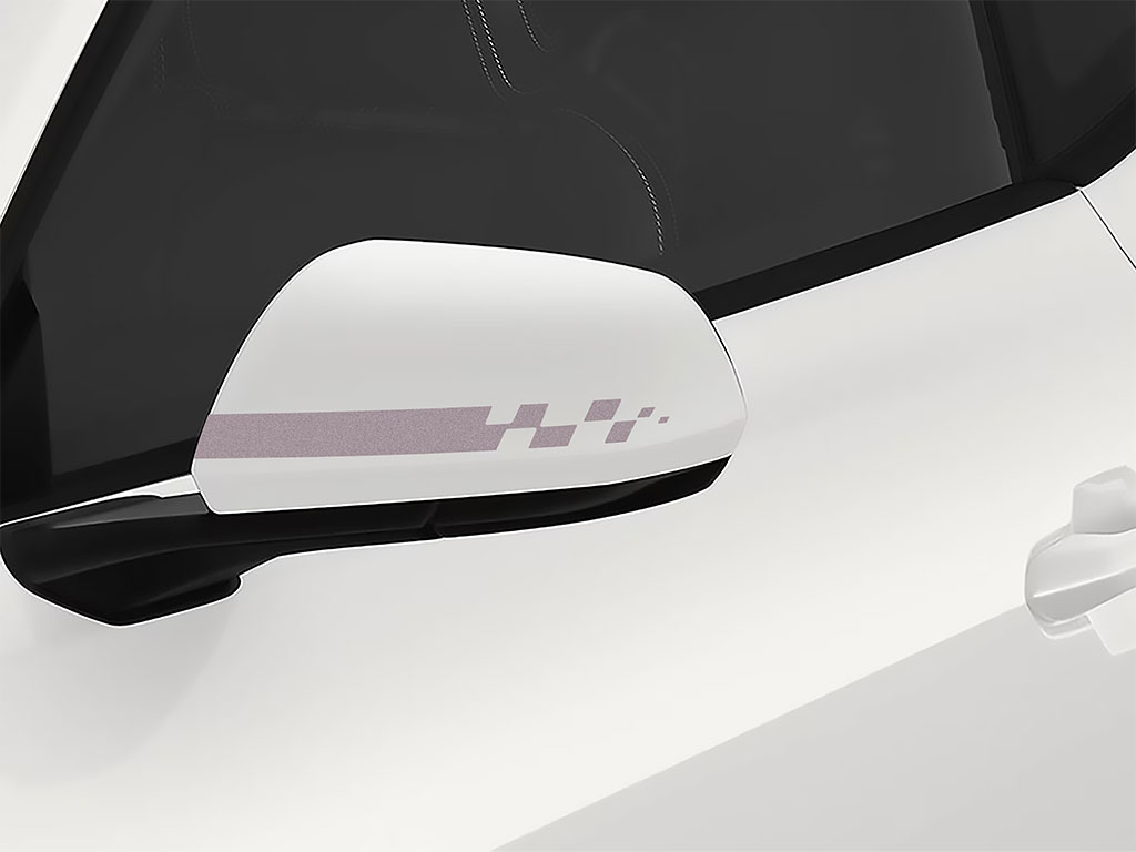 3M Silver Checkered Flag Side View Mirror Sticker