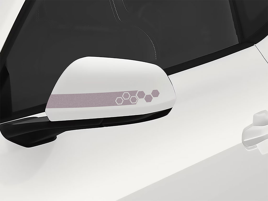 3M Silver Hexagon Side View Mirror Sticker