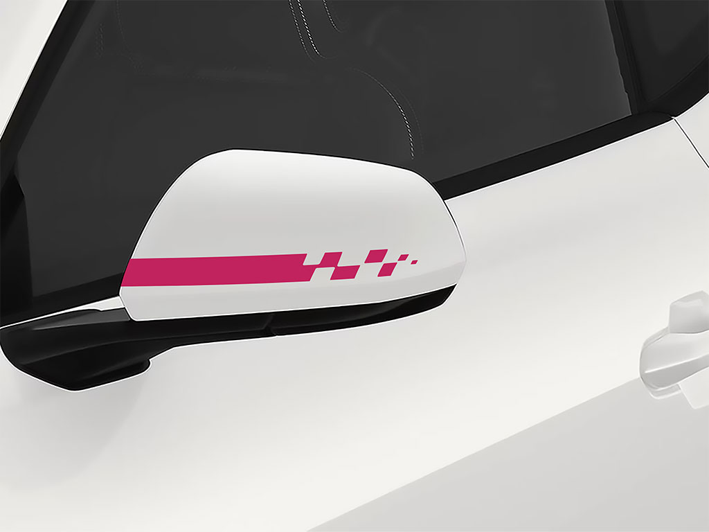 3M Pink Checkered Flag Side View Mirror Sticker