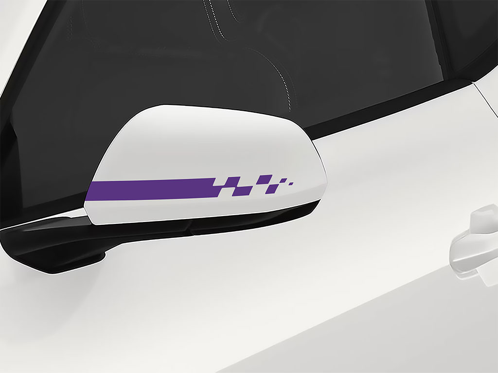 3M Purple Checkered Flag Side View Mirror Sticker