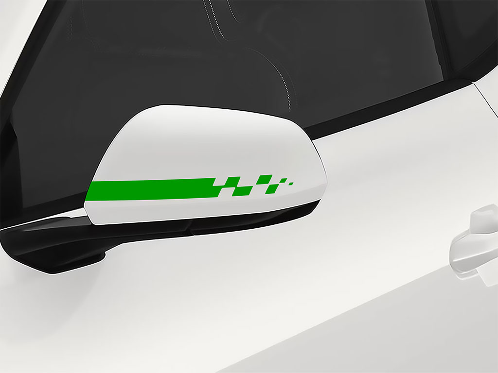 3M Grass Green Checkered Flag Side View Mirror Sticker