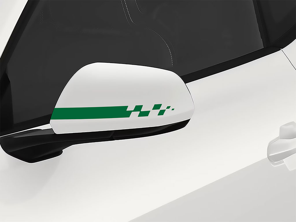 3M Medium Green Checkered Flag Side View Mirror Sticker