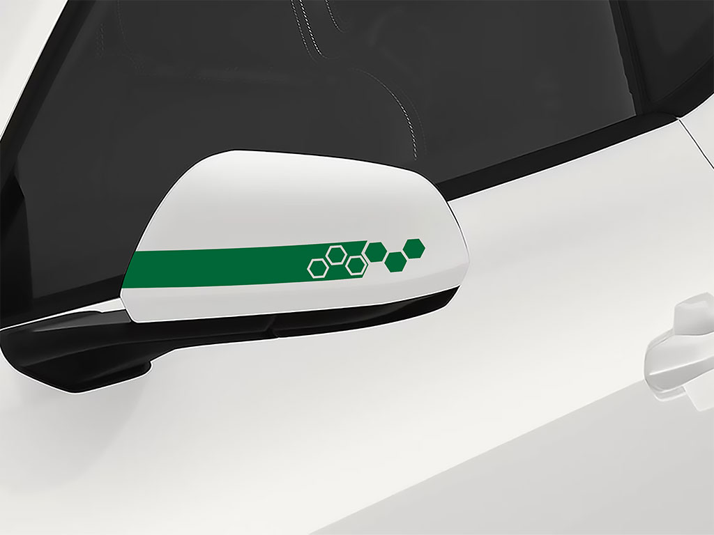 3M Medium Green Hexagon Side View Mirror Sticker