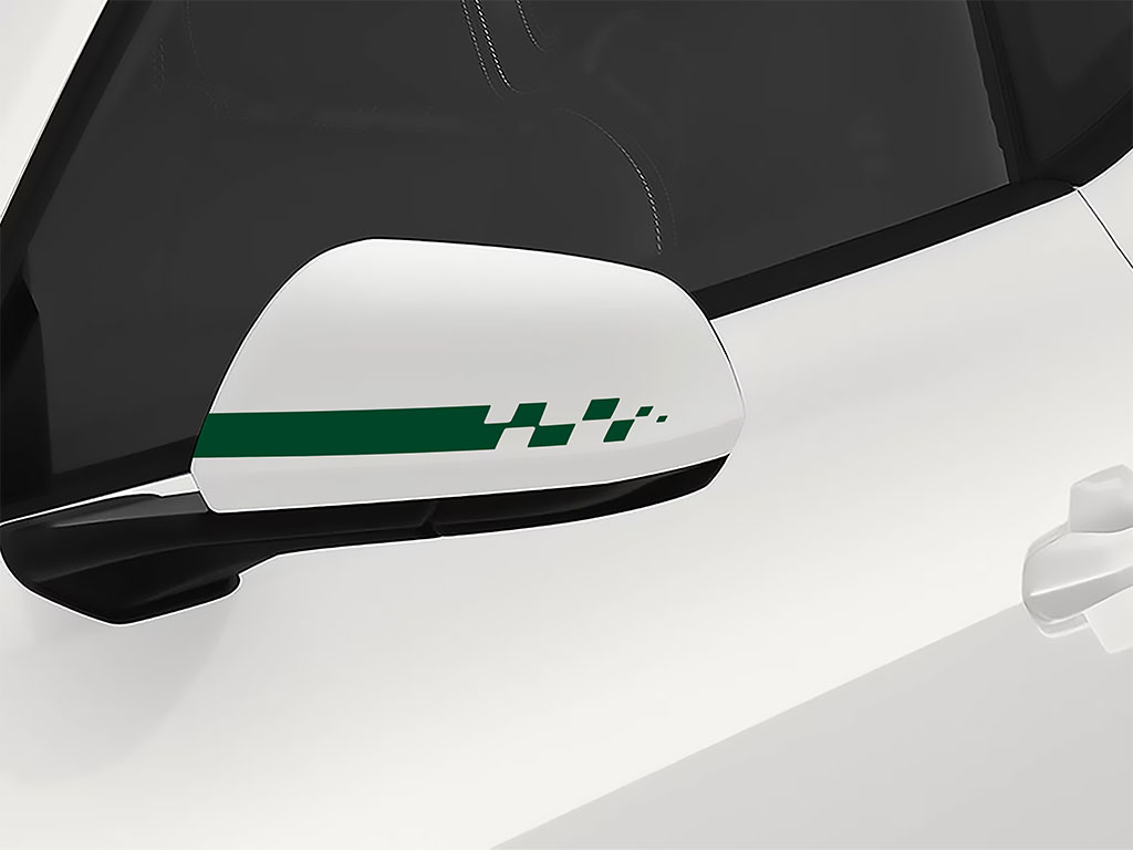 3M Dark Green Checkered Flag Side View Mirror Sticker