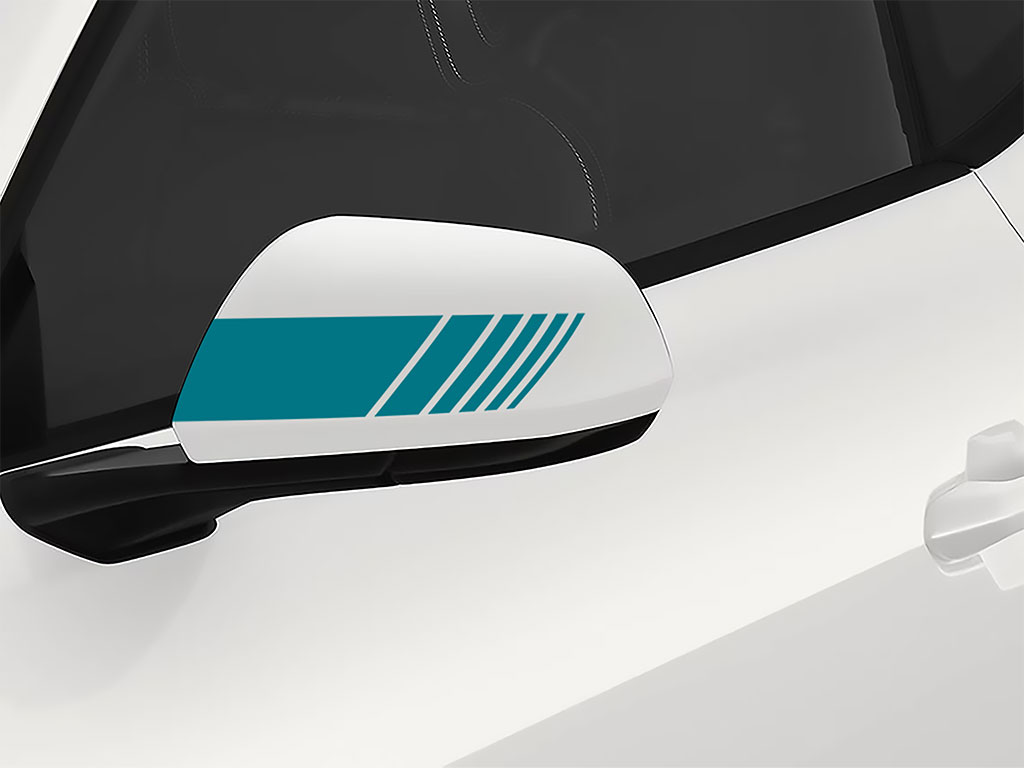 3M Teal Side-View Mirror Decal