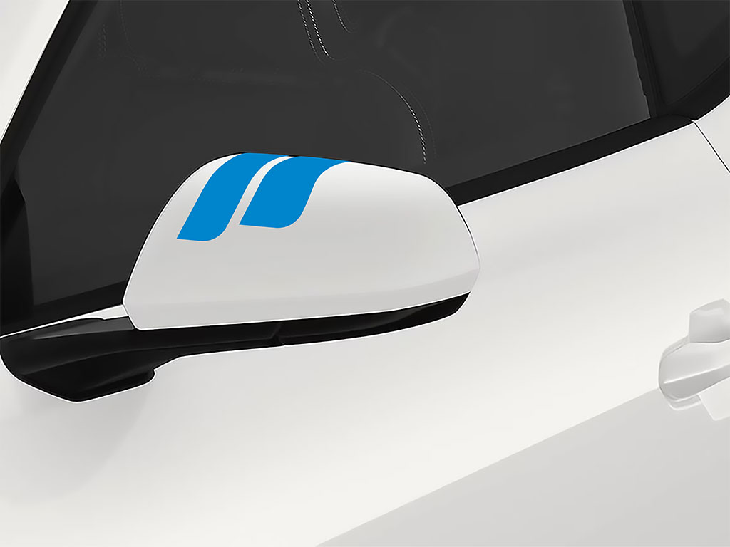 3M Light Blue  Double Round Side View Mirror Sticker