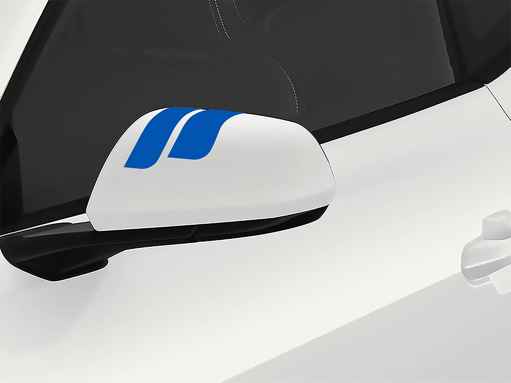 3M Azure Blue  Double Round Side View Mirror Sticker