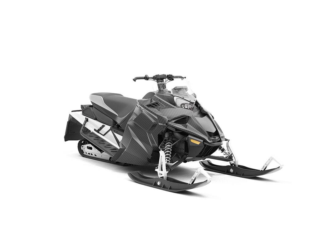 Rwraps™ 3D Carbon Fiber Black Vinyl Snowmobile Wrap