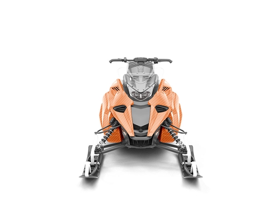 Rwraps 3D Carbon Fiber Orange DIY Snowmobile Wraps