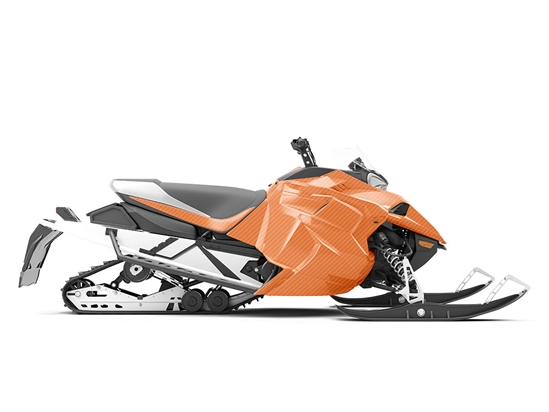 Rwraps 3D Carbon Fiber Orange Do-It-Yourself Snowmobile Wraps
