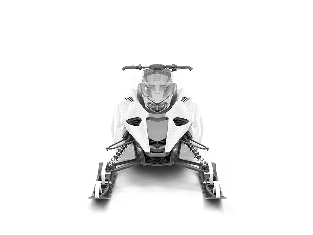 Rwraps 3D Carbon Fiber White DIY Snowmobile Wraps