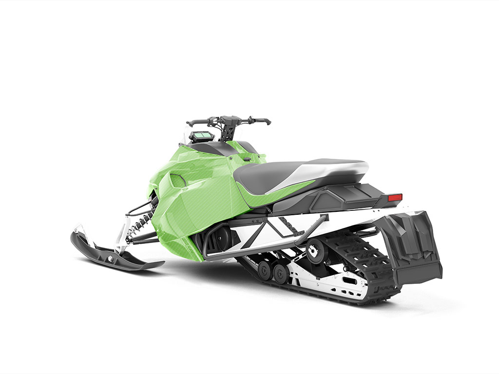 Rwraps 4D Carbon Fiber Green Snowmobile Vinyl Wraps