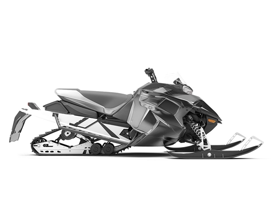 Rwraps Chrome Black Do-It-Yourself Snowmobile Wraps