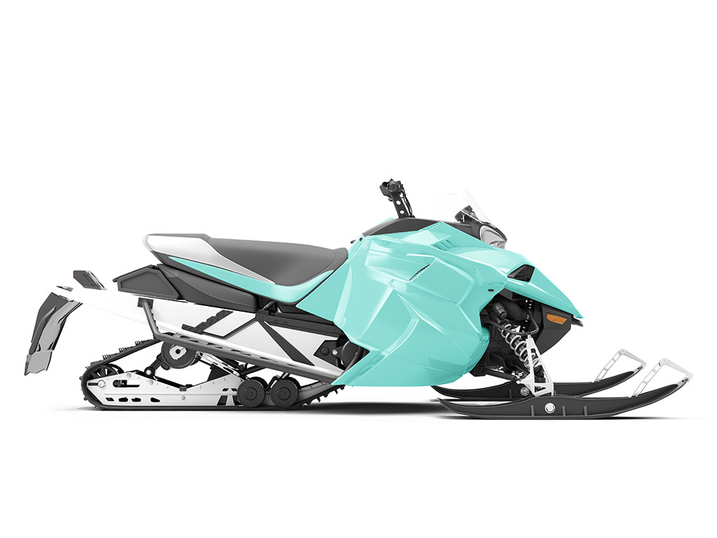 Rwraps™ Gloss Turquoise Vinyl Snowmobile Wrap