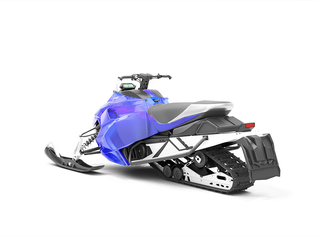 Rwraps Holographic Chrome Blue Neochrome Snowmobile Vinyl Wraps