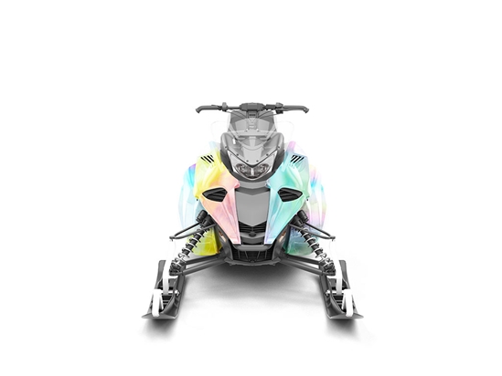 Rwraps Holographic Chrome Silver Neochrome DIY Snowmobile Wraps