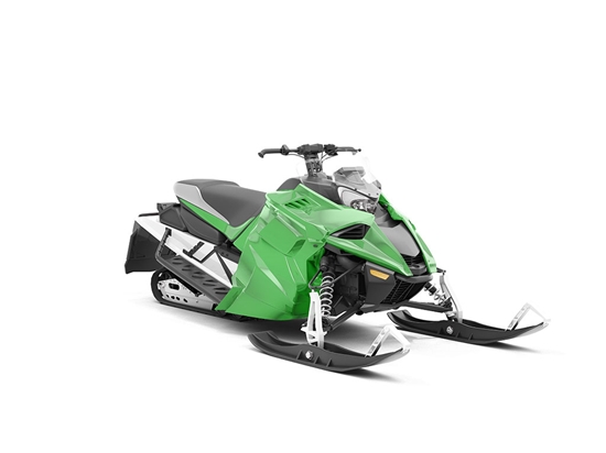 Rwraps™ Matte Chrome Green Vinyl Snowmobile Wrap