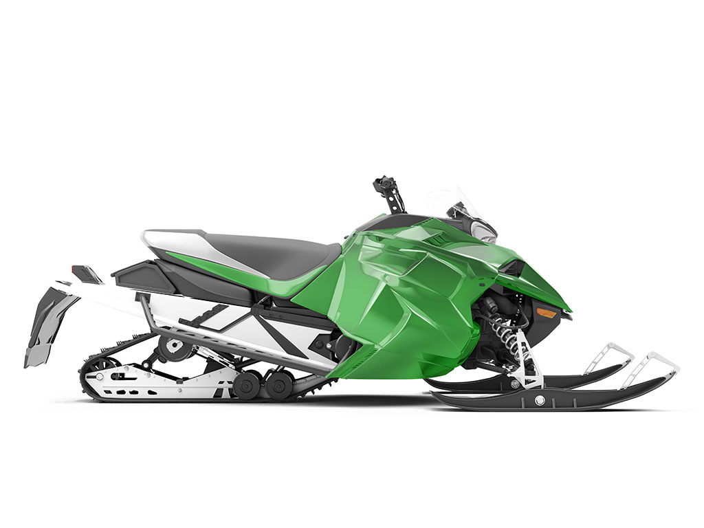 Rwraps Matte Chrome Green Do-It-Yourself Snowmobile Wraps