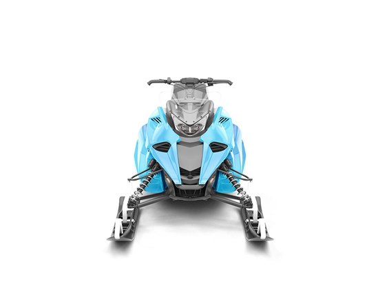 Rwraps Matte Chrome Light Blue DIY Snowmobile Wraps