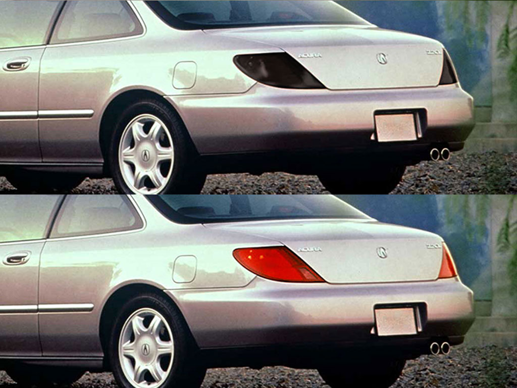 Acura CL 1997-2000 Before and After Smoked Taillights