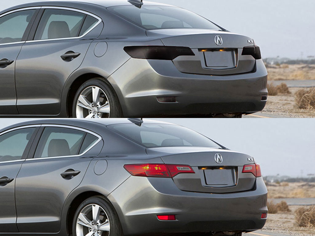 Acura ILX 2013-2015 Before and After Smoked Taillights