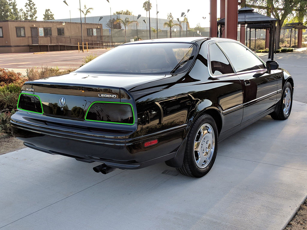 Acura Legend Coupe 1991-1995 Tail Light Tint Installation Points