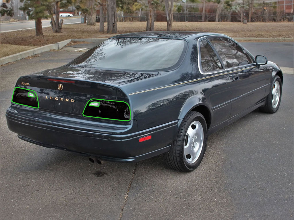 Acura Legend Sedan 1991-1995 Tail Light Tint Installation Points