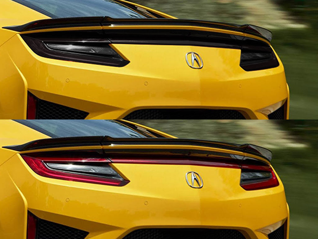 Acura NSX 2017-2021 Before and After Smoked Taillights