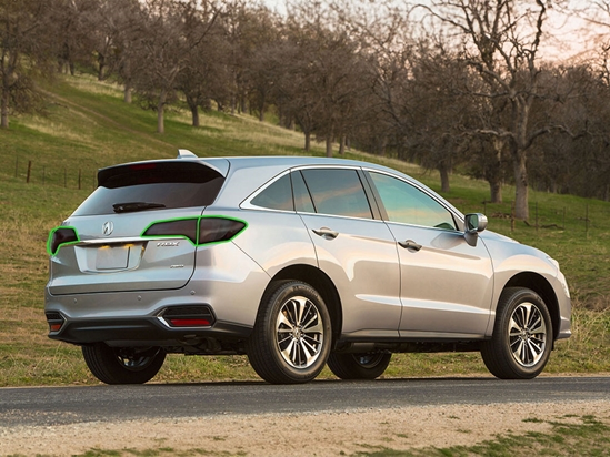 Acura RDX 2016-2018 Tail Light Tint Installation Points