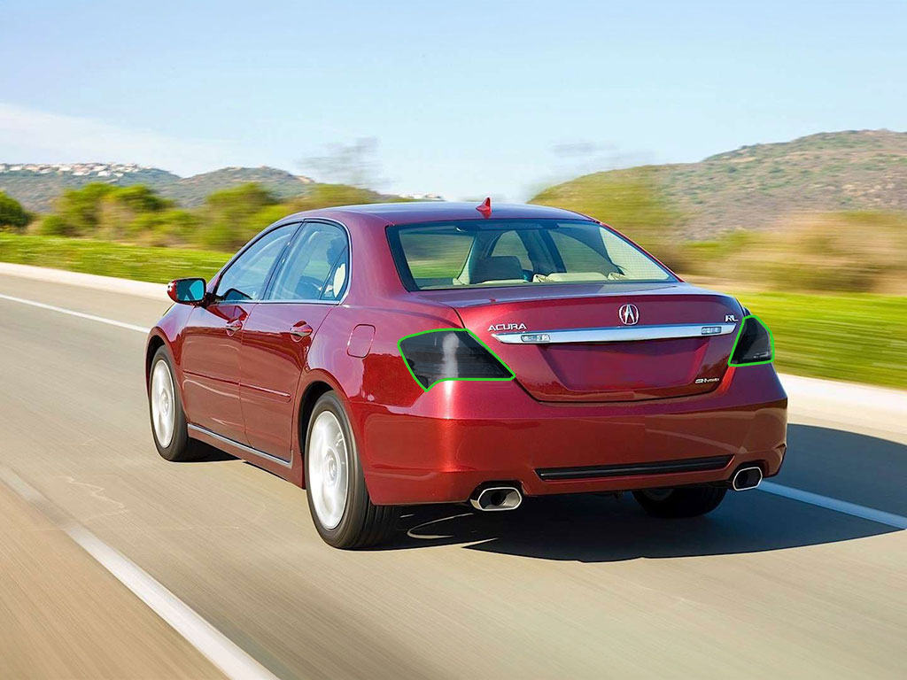 Acura RL 2005-2008 Tail Light Tint Installation Points