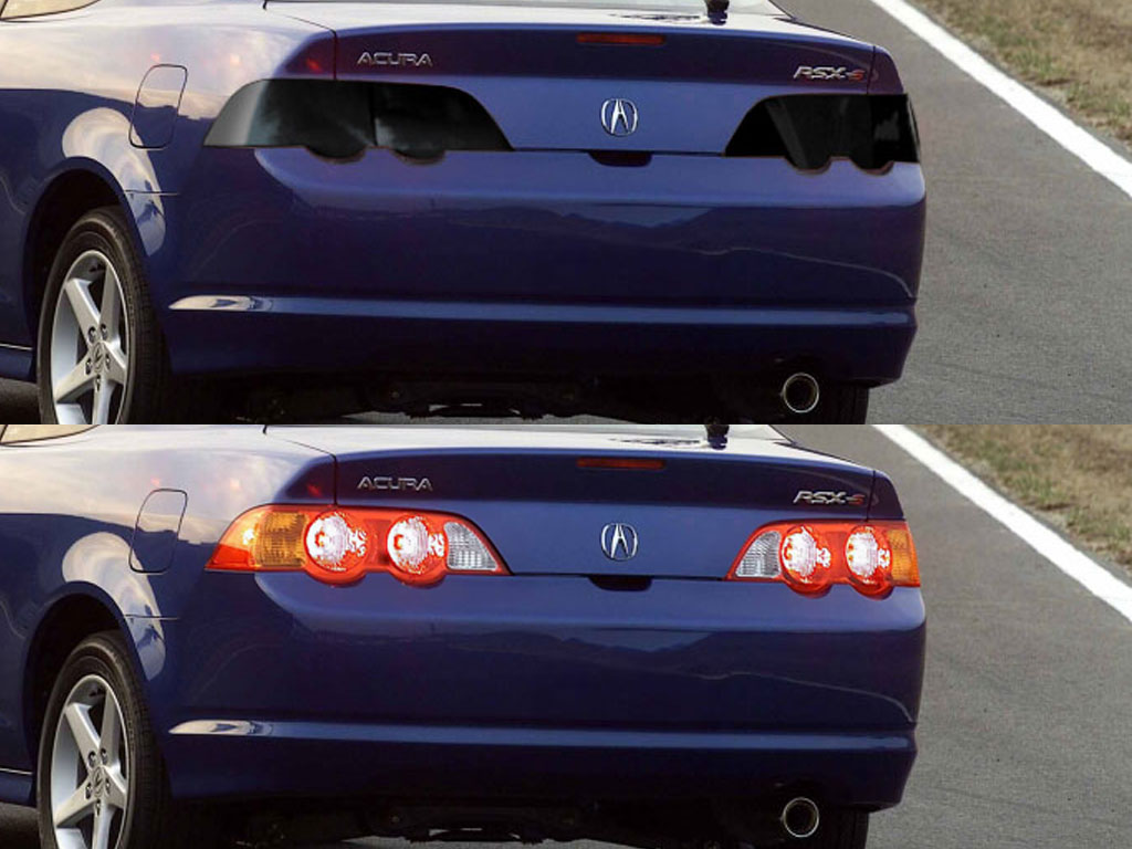 Acura RSX 2002-2004 Before and After Smoked Taillights