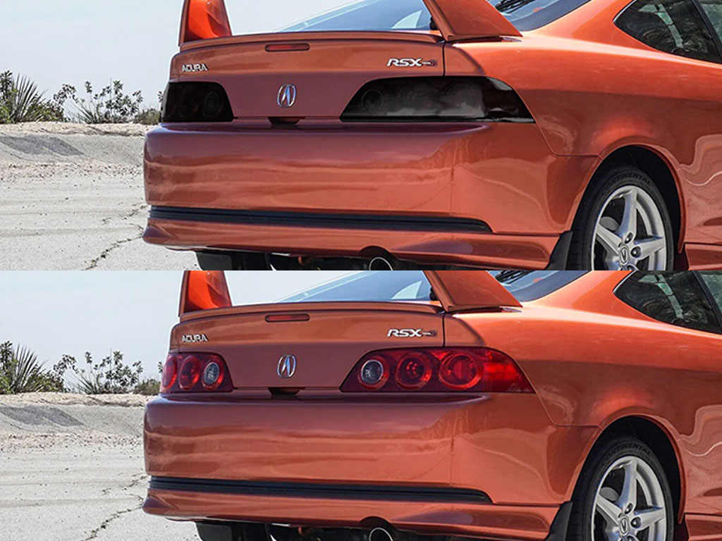 Acura RSX 2005-2006 Before and After Smoked Taillights