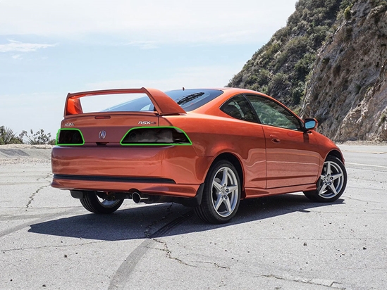 Acura RSX 2005-2006 Tail Light Tint Installation Points