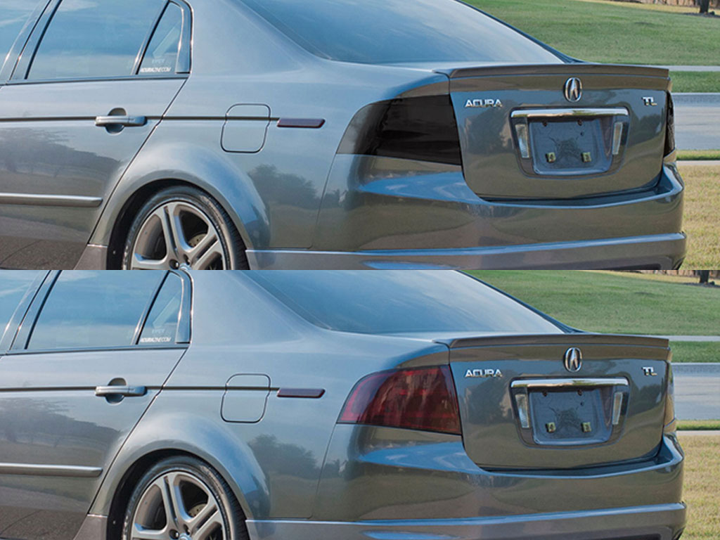 Acura TL 2004-2006 Before and After Smoked Taillights