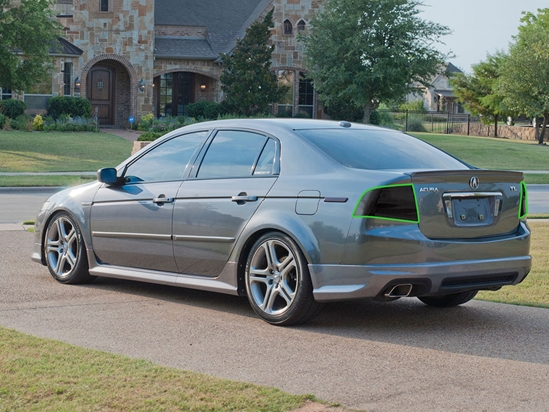 Acura TL 2004-2006 Tail Light Tint Installation Points