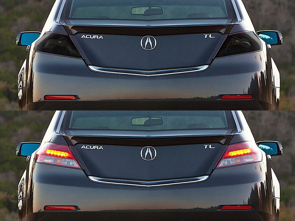 Acura TL 2012-2014 Before and After Smoked Taillights