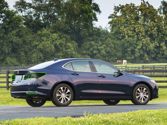 Acura TLX 2015-2017 Tail Light Tint Installation Points