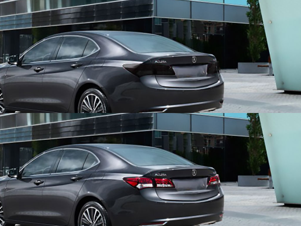 Acura TLX 2018-2020 Before and After Smoked Taillights