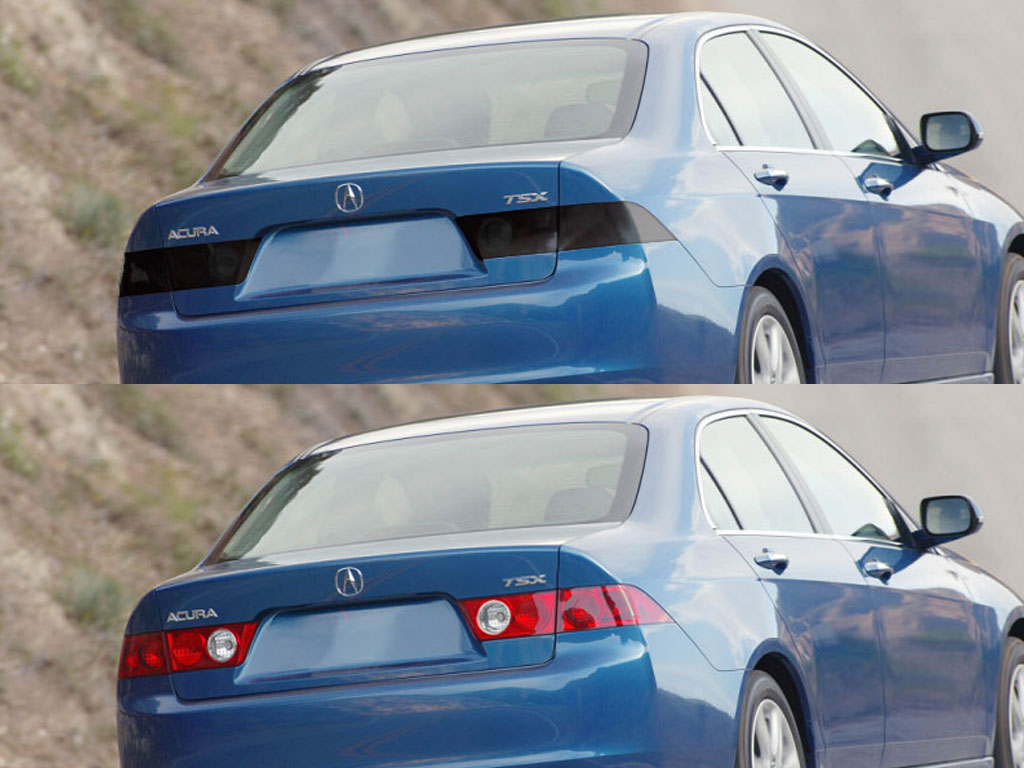 Acura TSX 2004-2008 Before and After Smoked Taillights