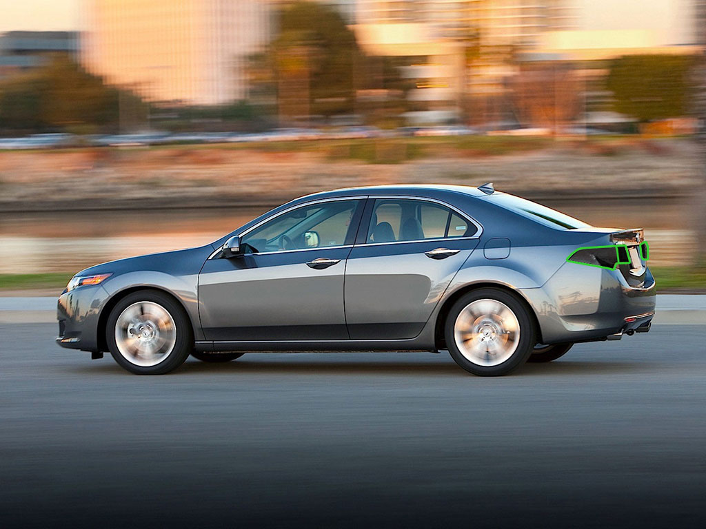 Acura TSX 2009-2014 Tail Light Tint Installation Points