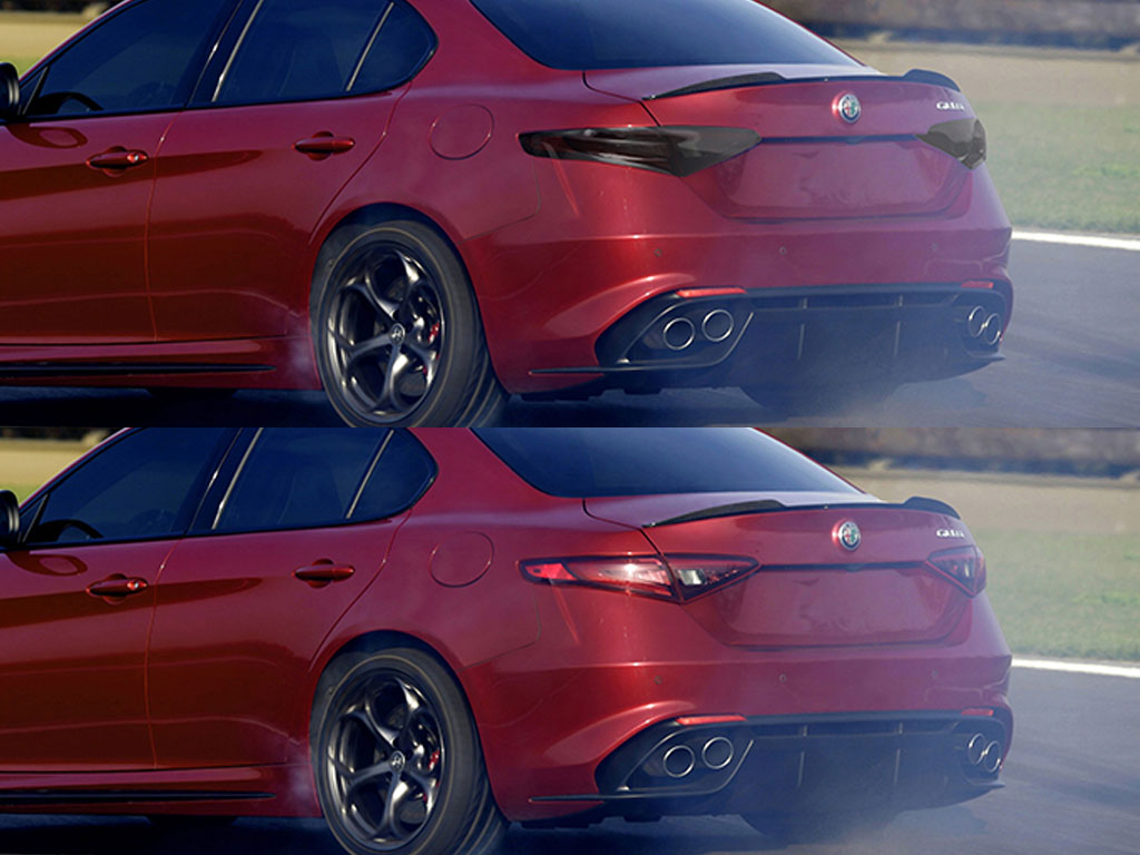 Alfa Romeo Giulia 2017-2024 Before and After Smoked Taillights