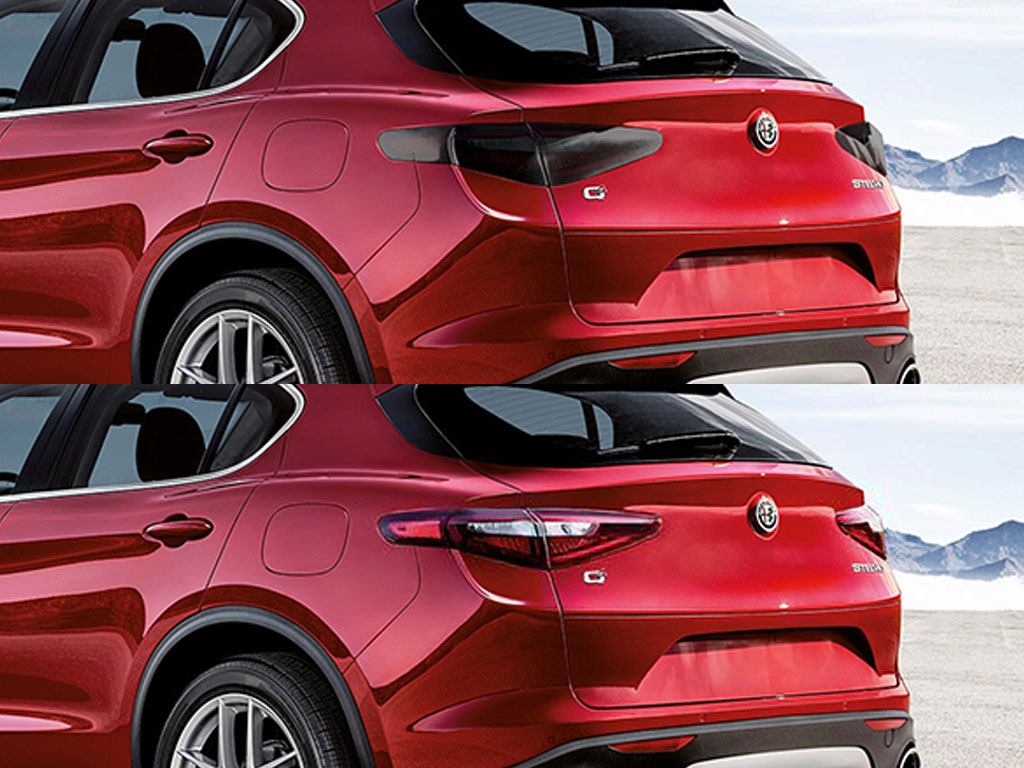 Alfa Romeo Stelvio 2018-2025 Before and After Smoked Taillights