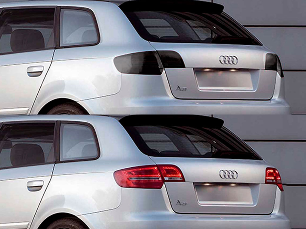 Audi A3 2006-2009 Before and After Smoked Taillights