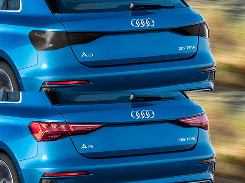 Audi A3 2017-2020 Before and After Smoked Taillights