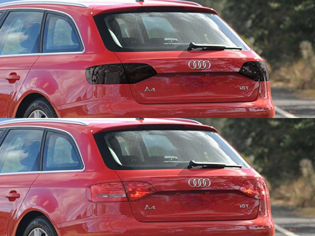 Audi A4 Sedan 2006-2008 Before and After Smoked Taillights