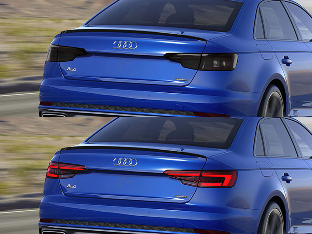 Audi A4 2017-2019 Before and After Smoked Taillights