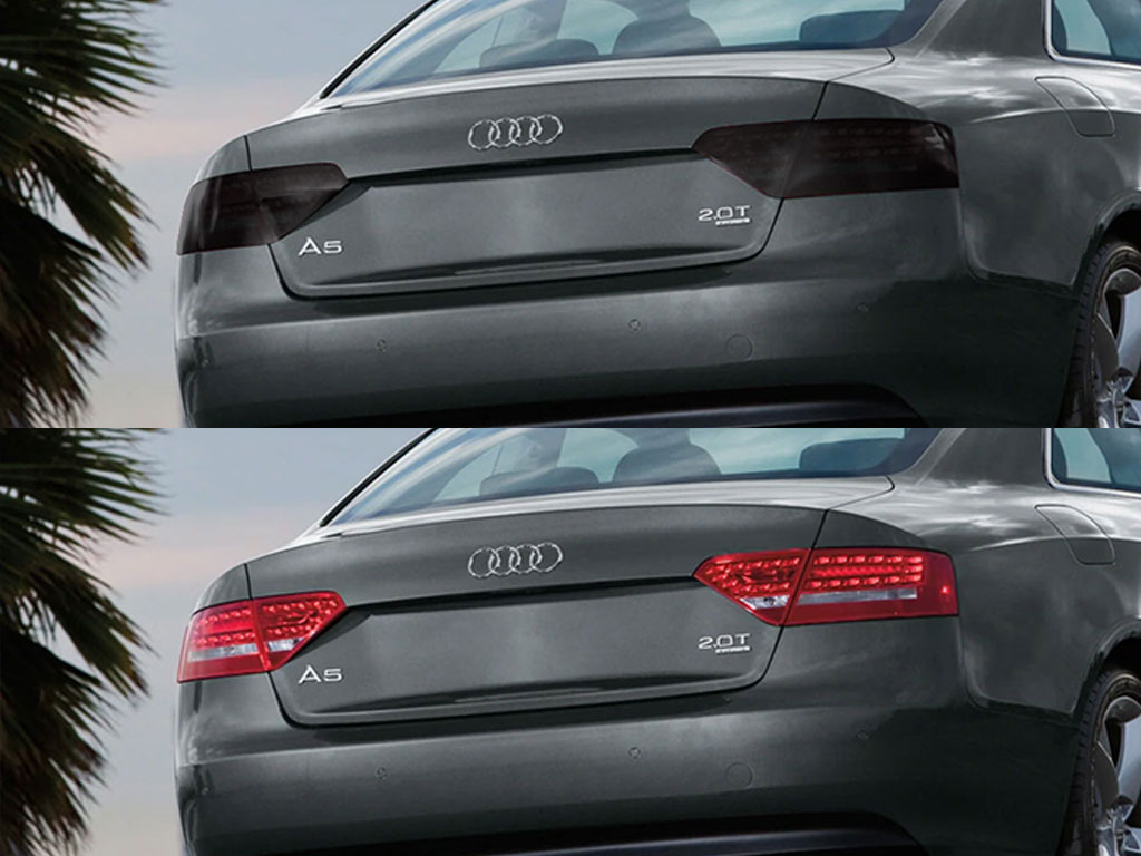 Audi A5 Coupe 2008-2012 Before and After Smoked Taillights