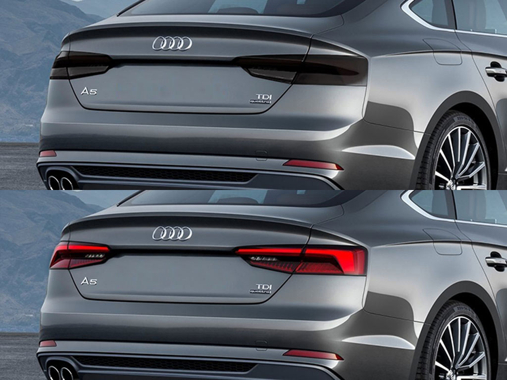 Audi A5 2013-2017 Before and After Smoked Taillights