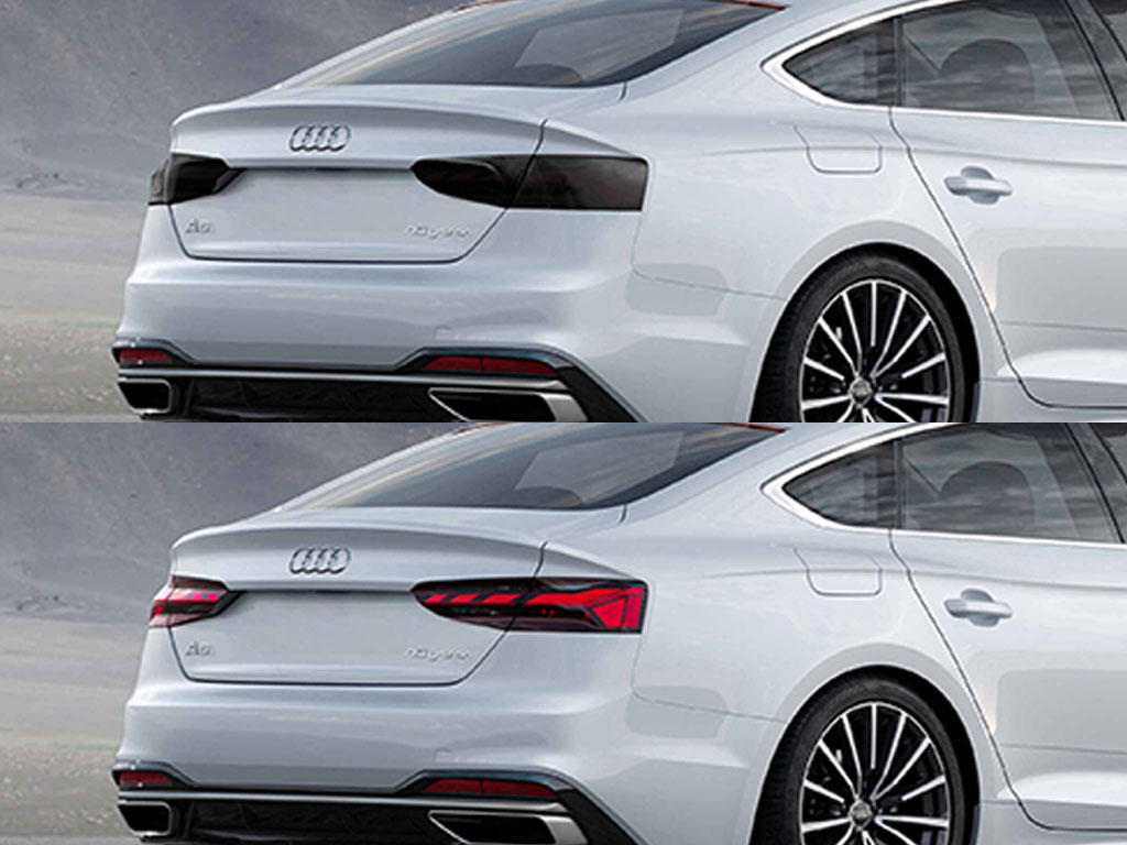 Audi A5 2018-2020 Before and After Smoked Taillights