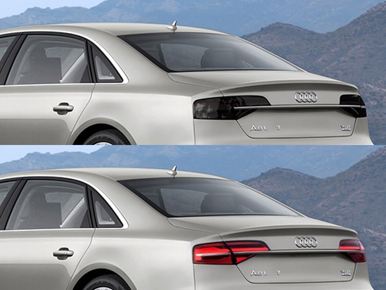 Audi A8 2015-2018 Before and After Smoked Taillights